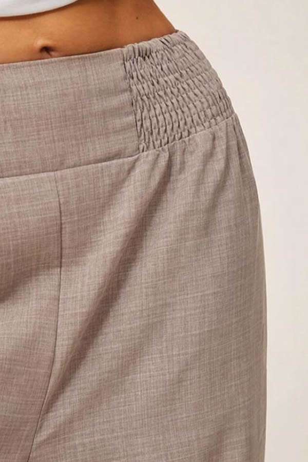 PANTALÓN DE PIERNA ANCHA CINTURA ELASTIZADA SHEIN ESSNCE