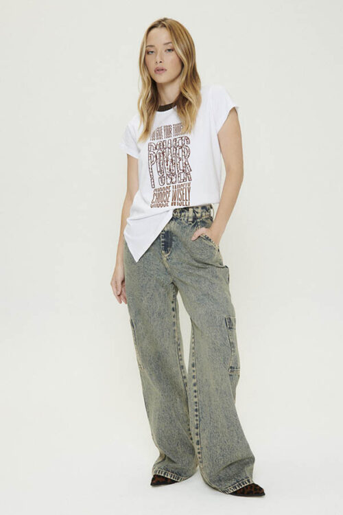 PANTALON CARGO MATIZADO