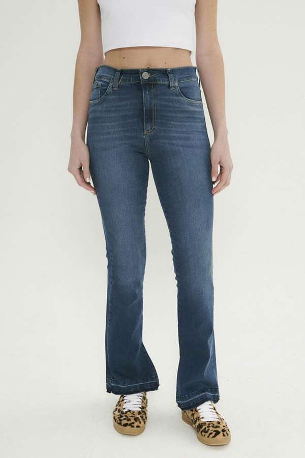PANTALON HIGH OXFORD C/ABERTURA EN BOTA