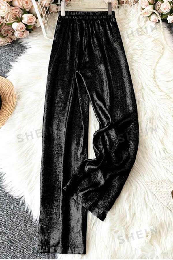 HEIN LUNE PANTALÓN DE CINTURA ELÁSTICA Y PIERNA ANCHA